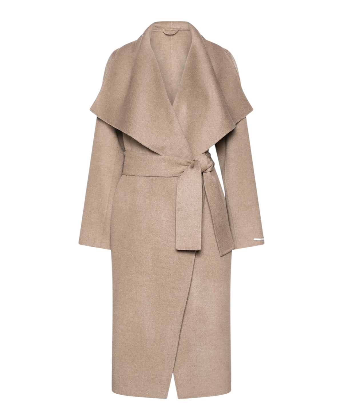 Cappotto in Lana Vergine Donna con Cintura Elegante
