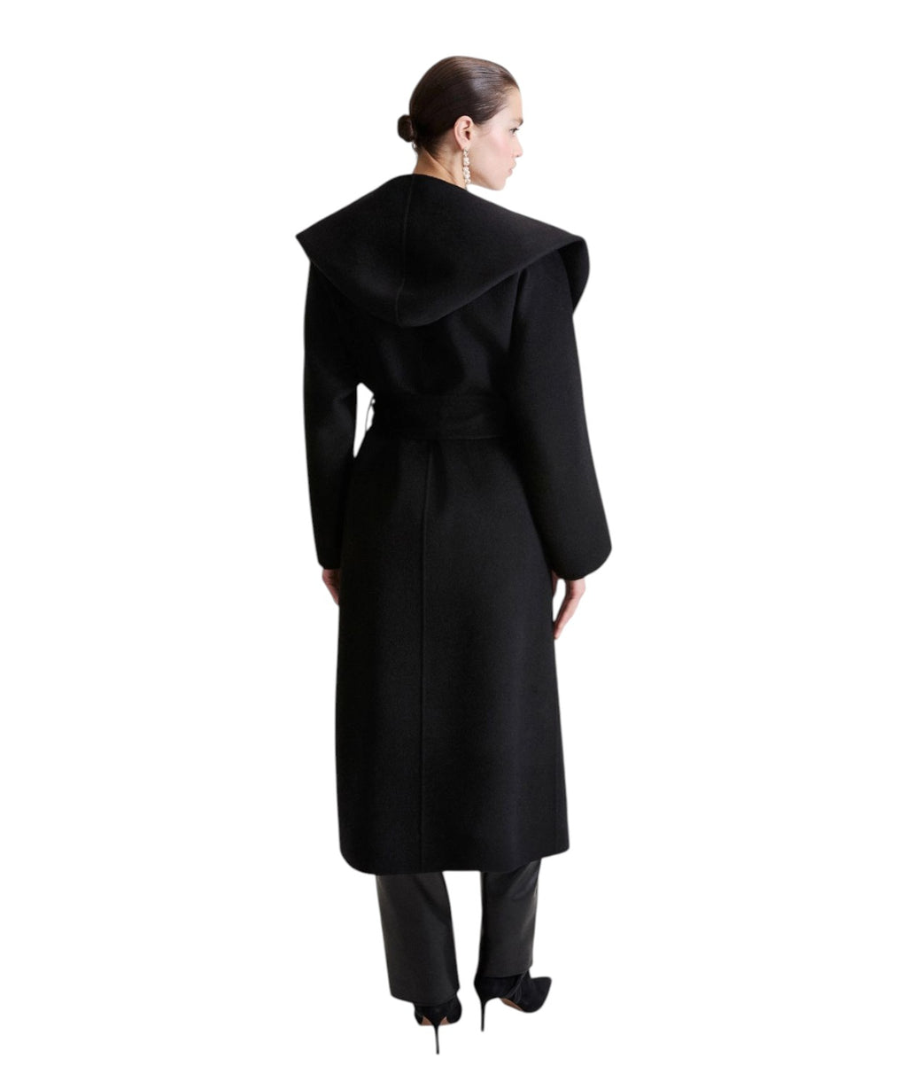 Cappotto Donna Kimono in Pura Lana Vergine con Cintura