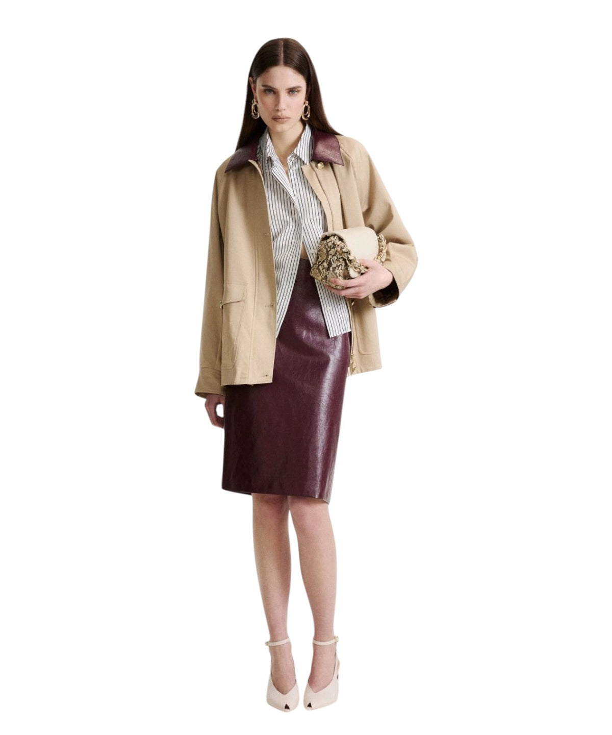 Giaccone Donna in Gabardina Stretch