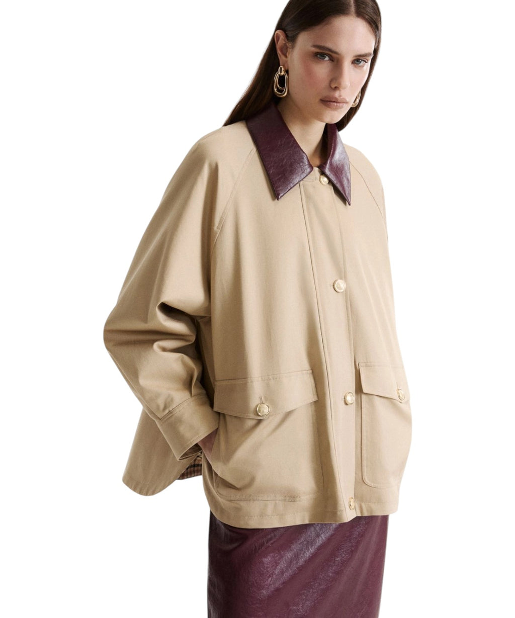 Giaccone Donna in Gabardina Stretch