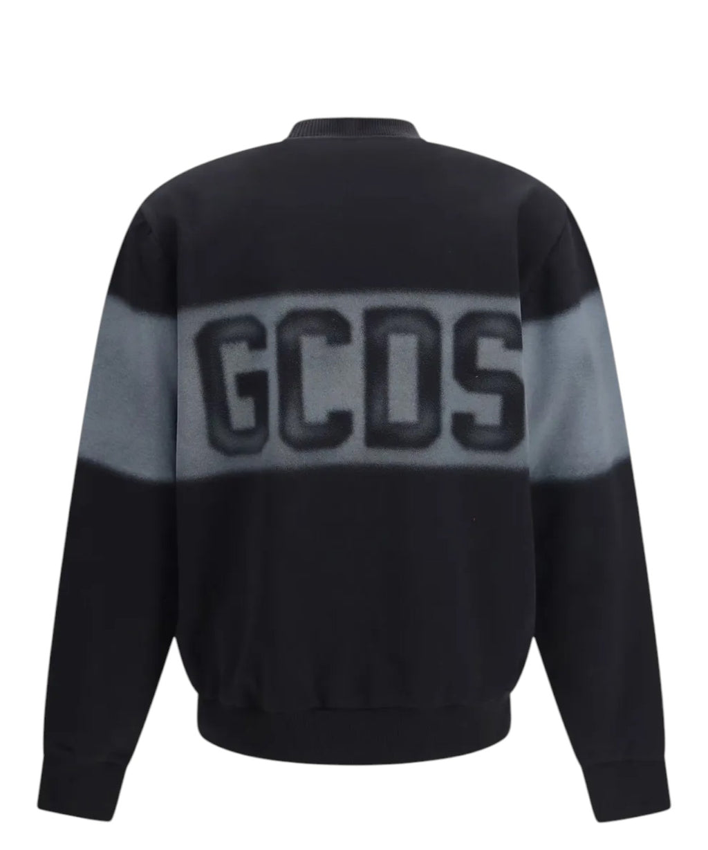 Sweat-shirt GCDS à col rond avec logo effet spray