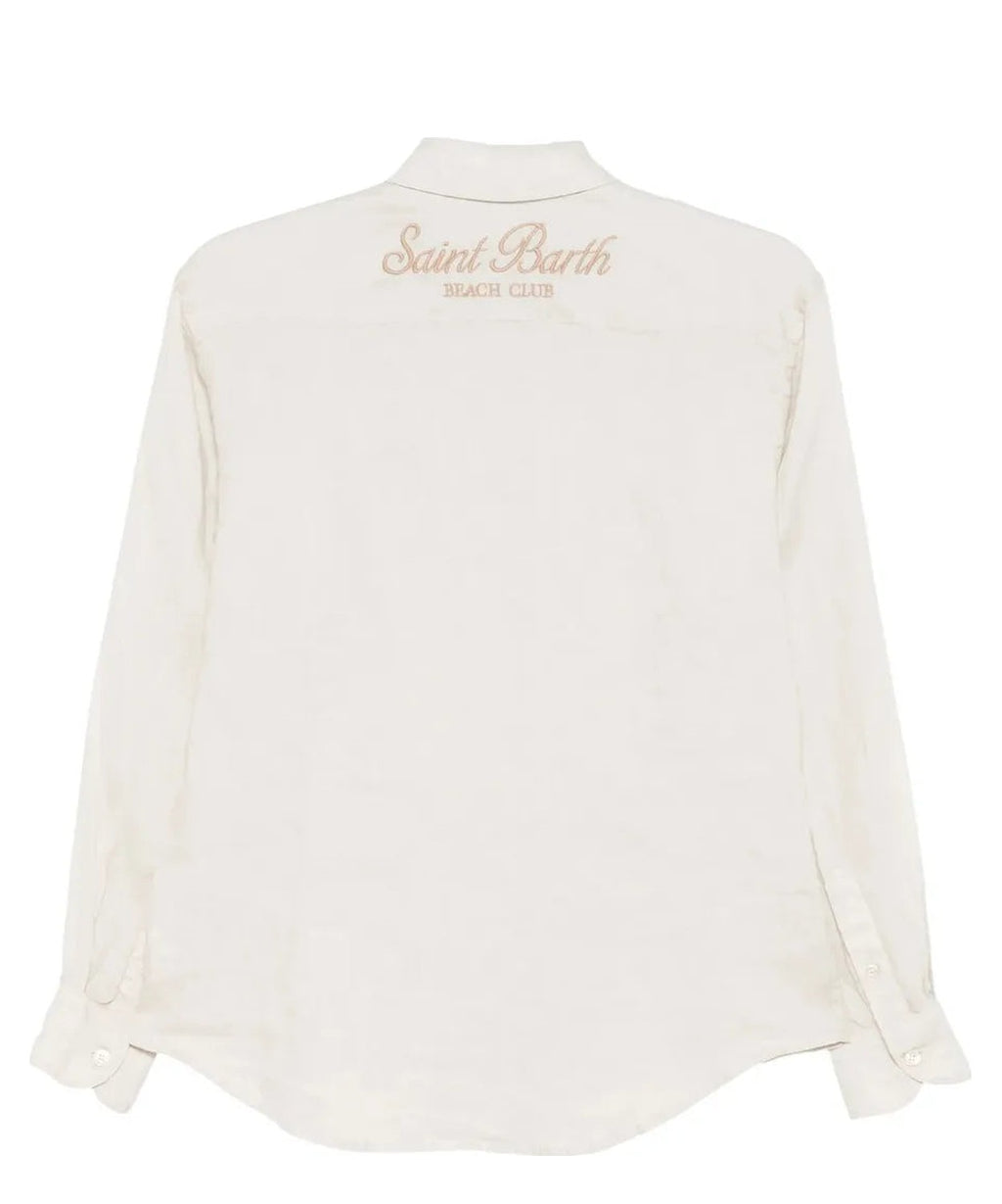 Camicia in Lino Beige-Mc2 Saint Barth-Camicie-Vittorio Citro Boutique