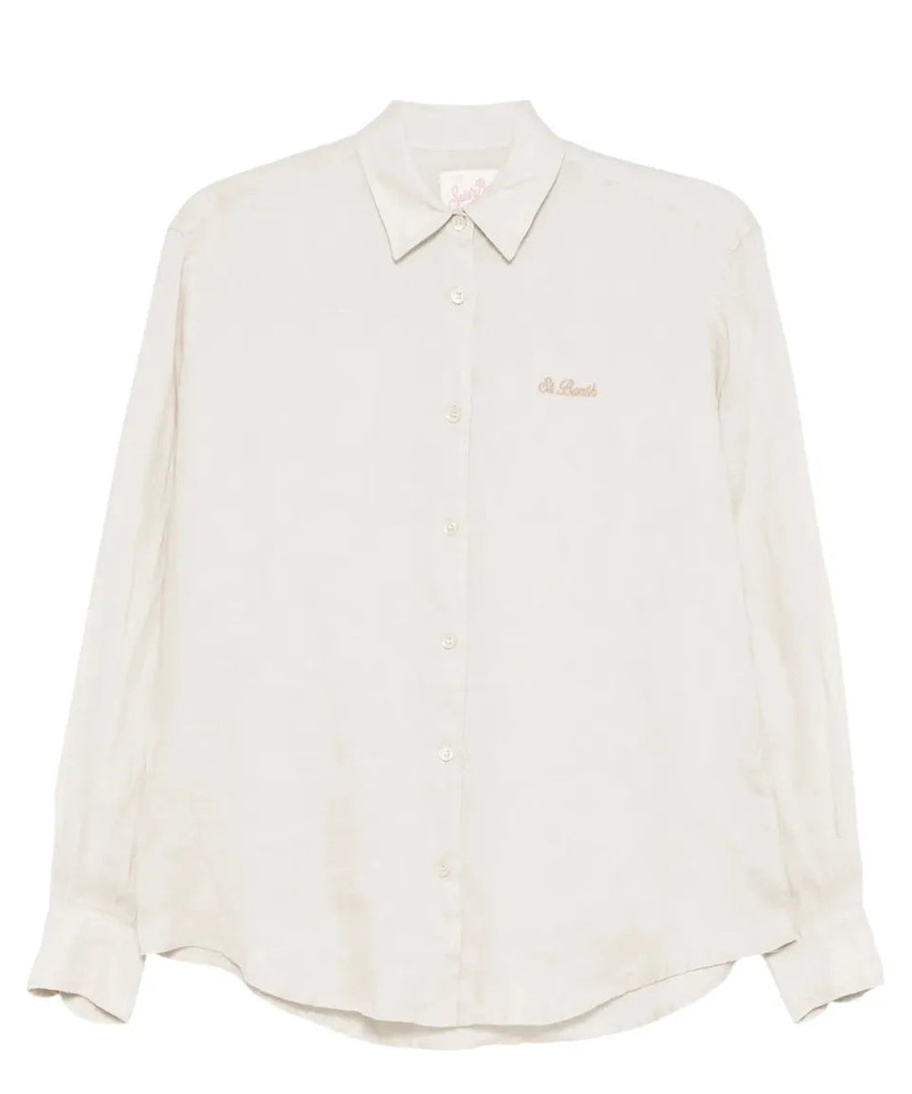Camicia in Lino Beige-Mc2 Saint Barth-Camicie-Vittorio Citro Boutique