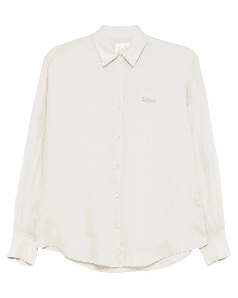 Camicia in Lino Beige-Mc2 Saint Barth-Camicie-Vittorio Citro Boutique