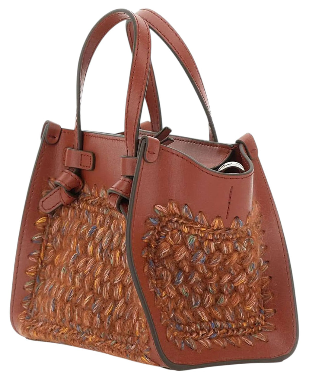Borsa Miss Marcella in lana e pelle-Gianni Chiarini-Borse a mano-Vittorio Citro Boutique