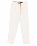 Pantaloni a coste con cintura regolabile-WHITE SAND-Pantaloni-Vittorio Citro Boutique