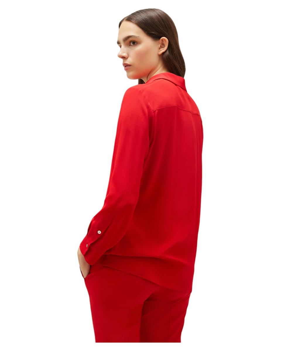 Camicia in Crêpe con Cintura a Fiore-Marella-Camicie-Vittorio Citro Boutique