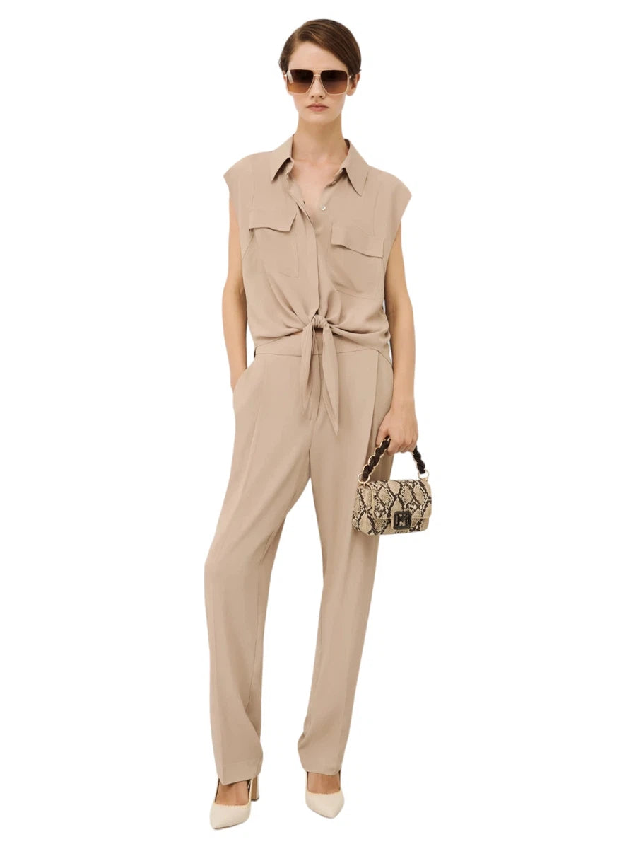 Camicia Fante in Crêpe con Nodo-Marella-Camicie-Vittorio Citro Boutique