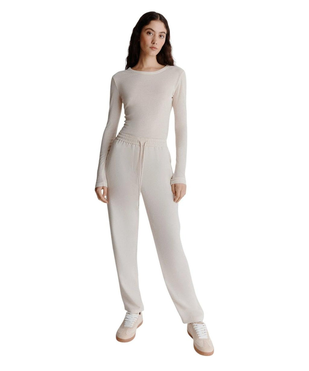 Jogger Fluidi in Triacetato con Coulisse in Seta-Marella-Pantaloni-Vittorio Citro Boutique
