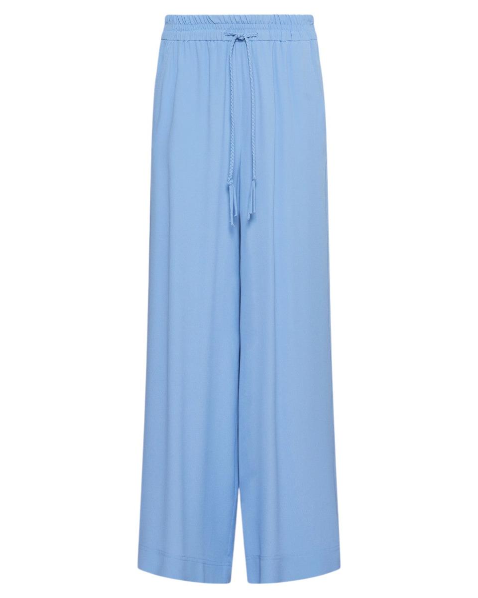 Pantalone Dritto in Crêpe de Chine di Seta con Coulisse-Marella-Pantaloni-Vittorio Citro Boutique