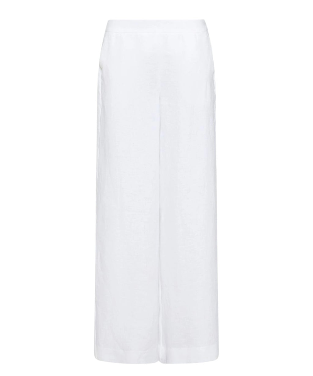 Pantalon large en lin délavé
