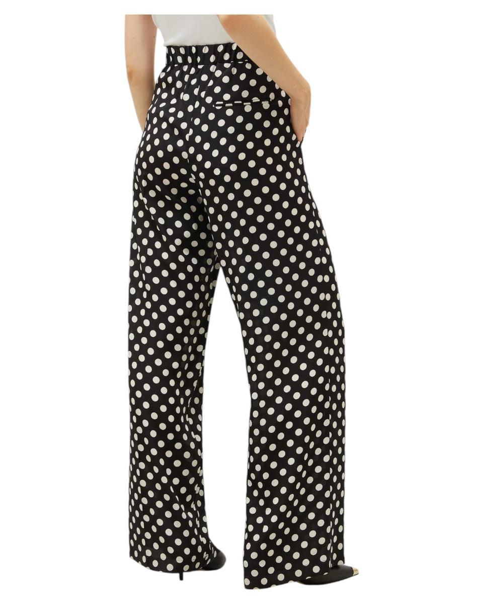 Pantalone Morbido in Seta con Stampa Foliage-Marella-Pantaloni-Vittorio Citro Boutique