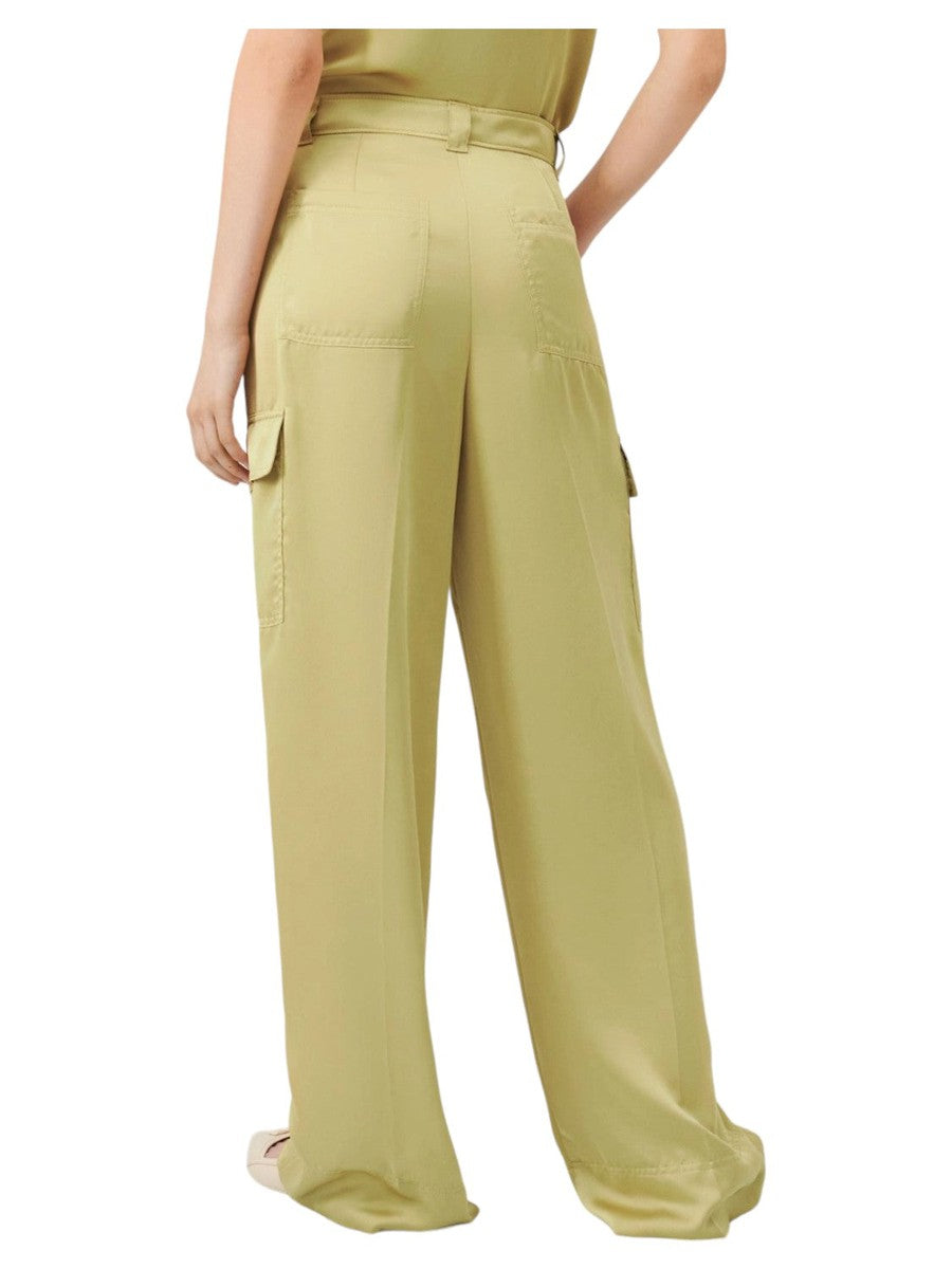 Pantaloni Cargo KHAT in Raso Satin-Marella-Pantaloni-Vittorio Citro Boutique