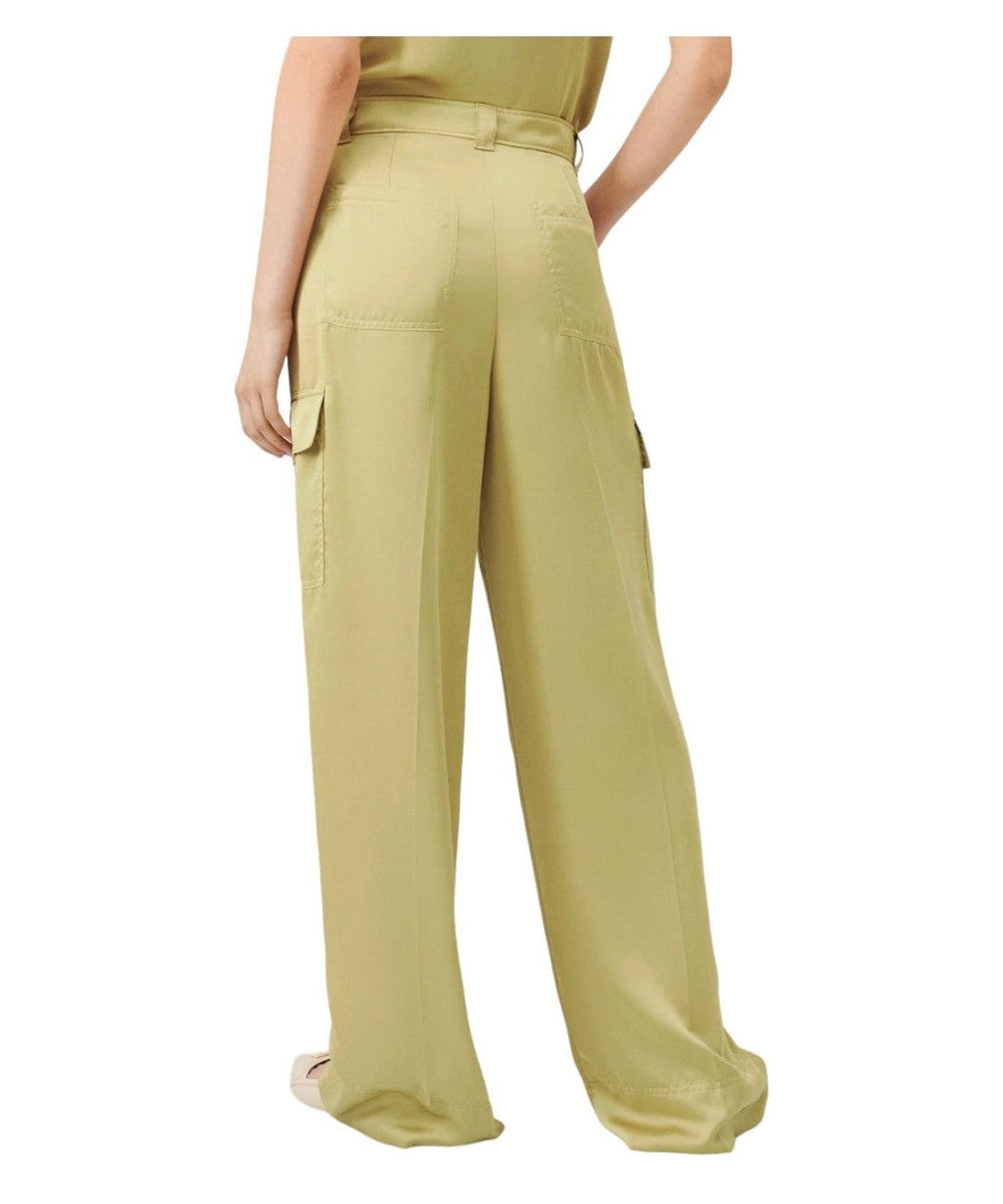 Pantaloni Cargo KHAT in Raso Satin-Marella-Pantaloni-Vittorio Citro Boutique