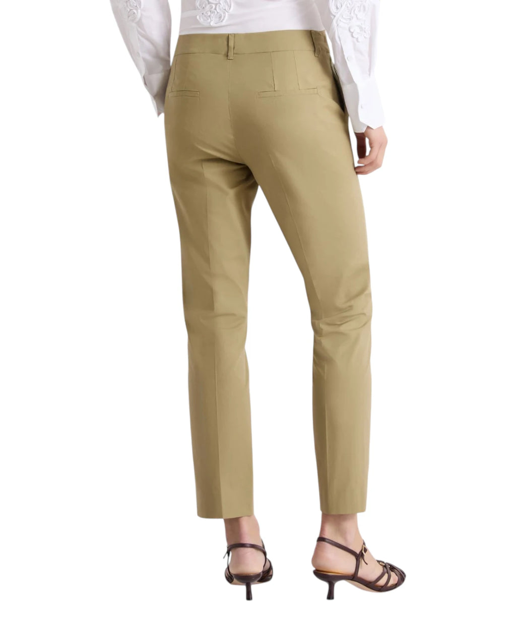 Pantalon Marella Gettone en popeline stretch