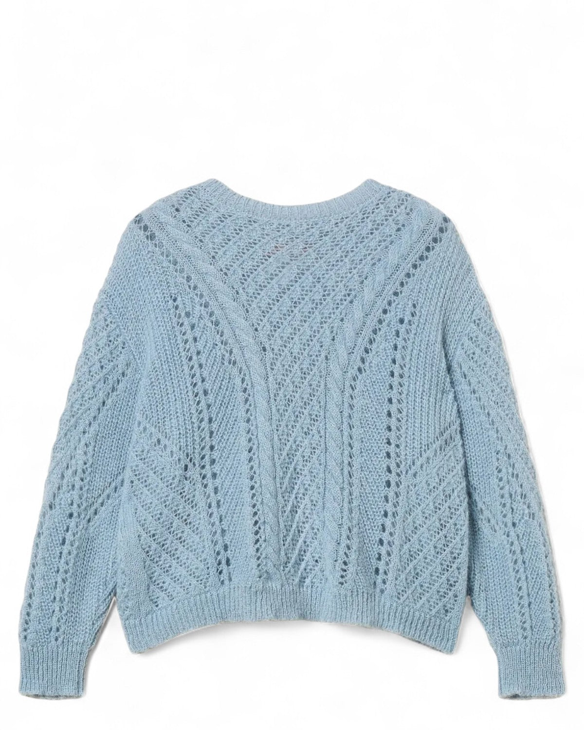 Maglione Oversize in Lana con Girocollo-Twinset-Maglieria-Vittorio Citro Boutique