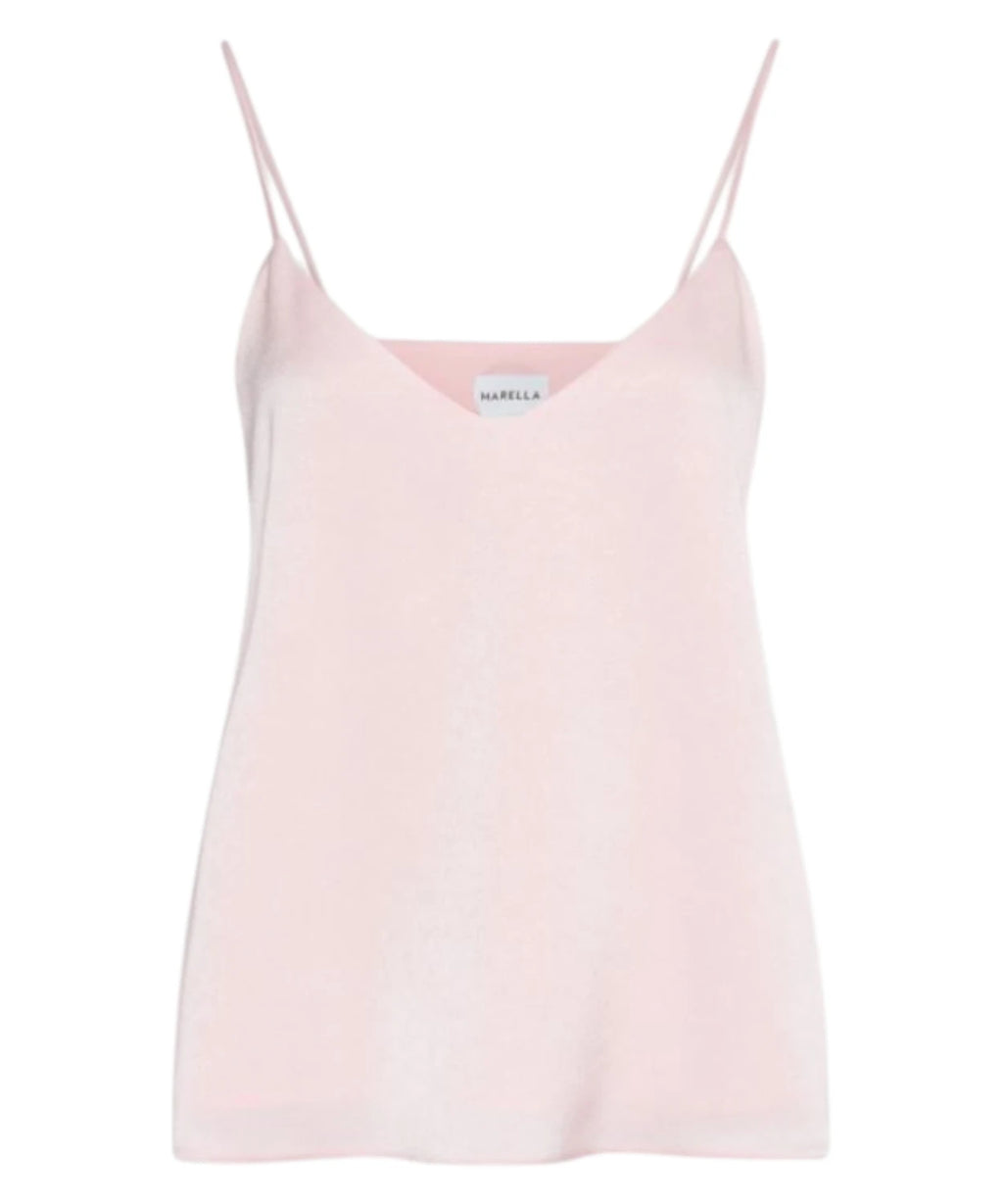 Top Marella Rupia en satin avec fines bretelles