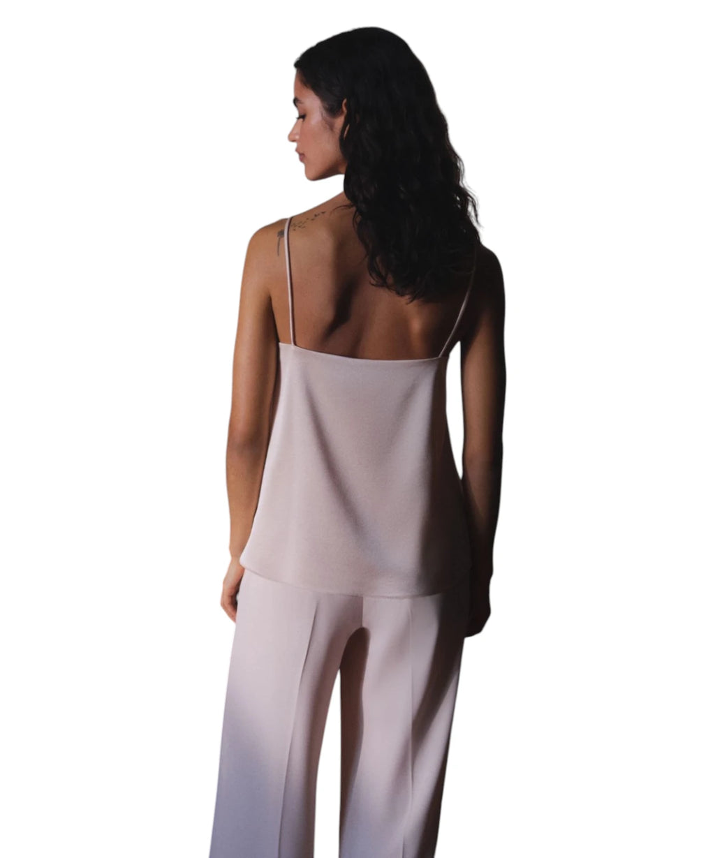 Top Marella Rupia en satin avec fines bretelles