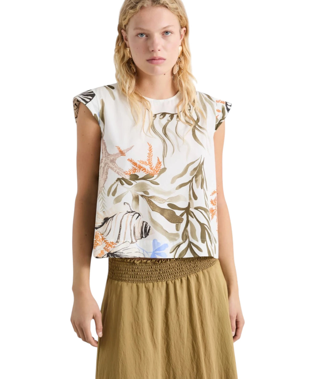 Top AFFINE en coton stretch Marella