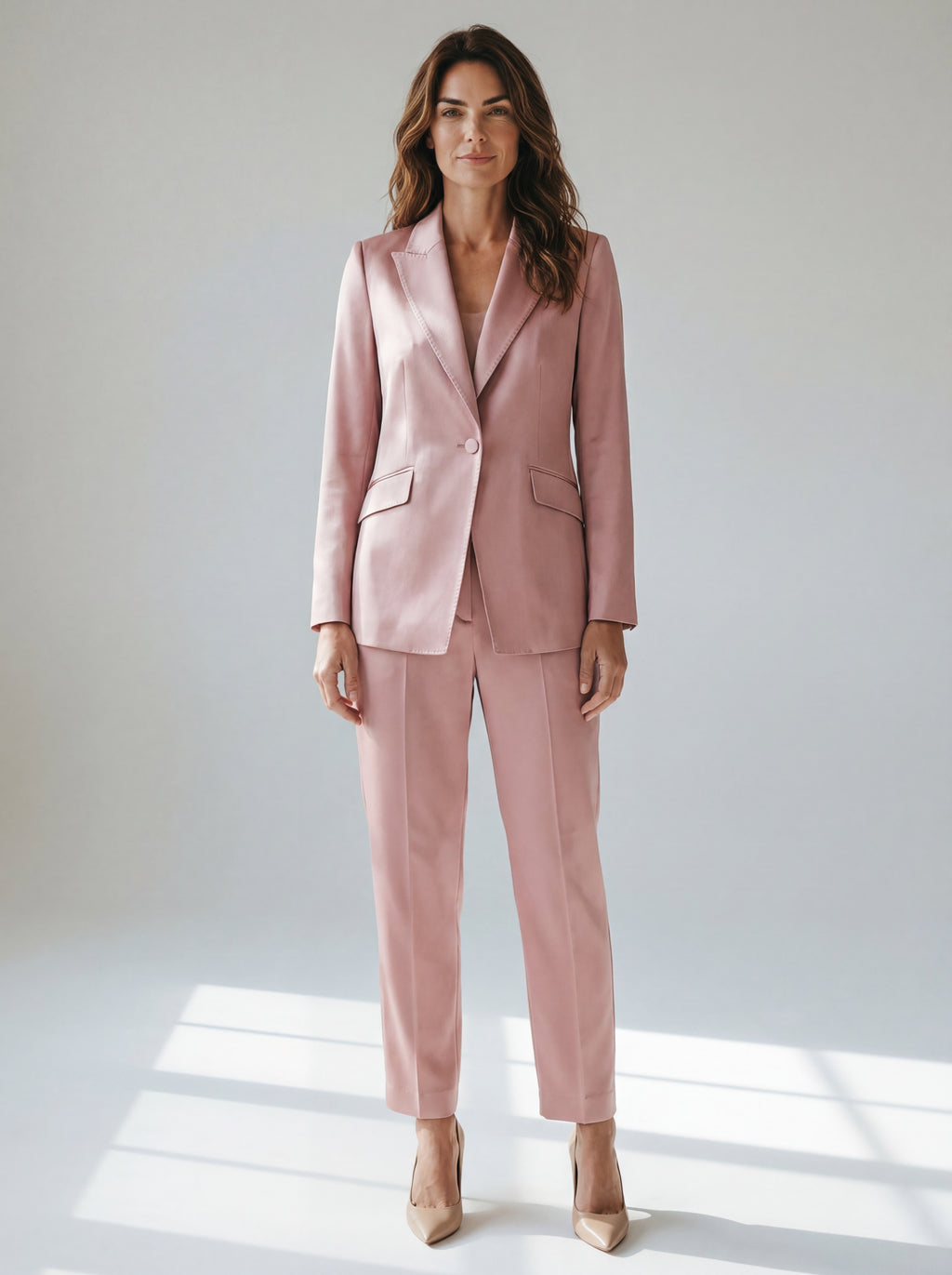 Pantalon Chino Femme FUNE en Crêpe Satin