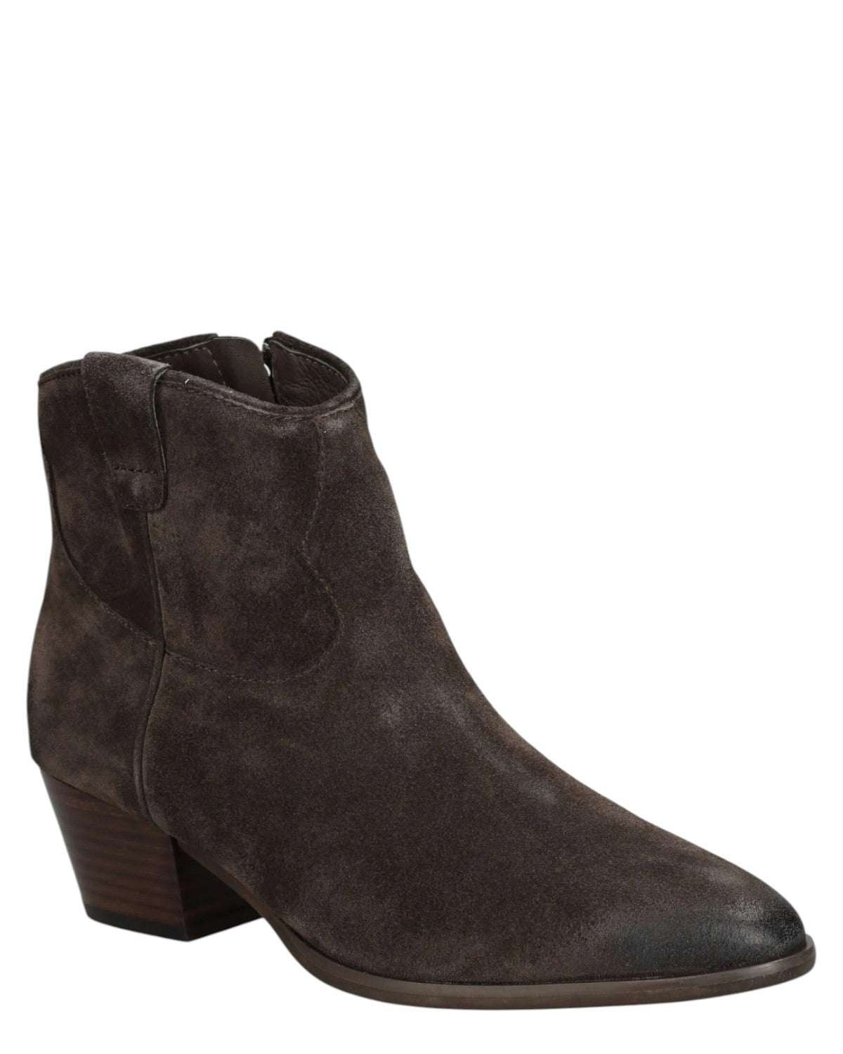 Stivaletti Fame in Pelle Scamosciata Marrone Scuro-ASH-Stivali-Vittorio Citro Boutique