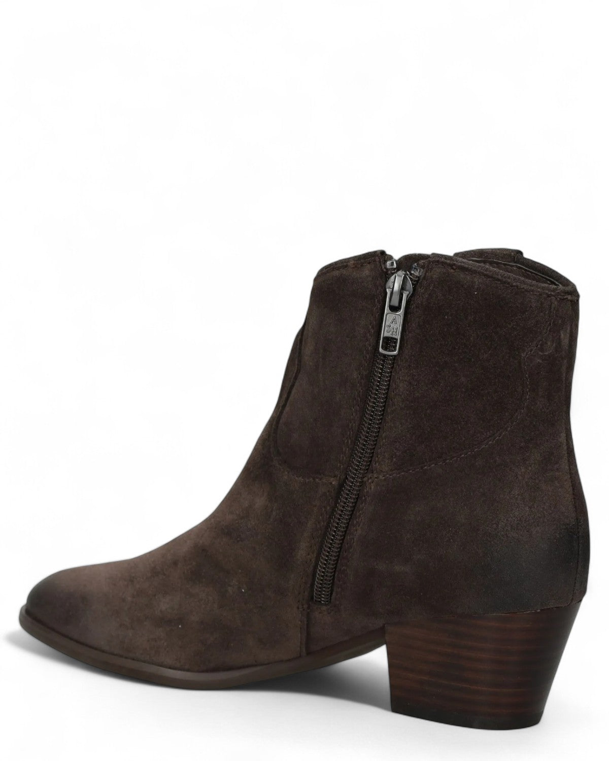 Stivaletti Fame in Pelle Scamosciata Marrone Scuro-ASH-Stivali-Vittorio Citro Boutique