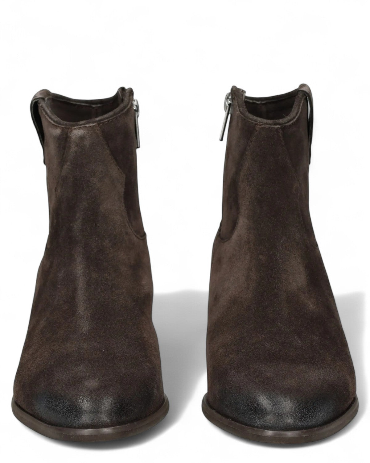 Stivaletti Fame in Pelle Scamosciata Marrone Scuro-ASH-Stivali-Vittorio Citro Boutique