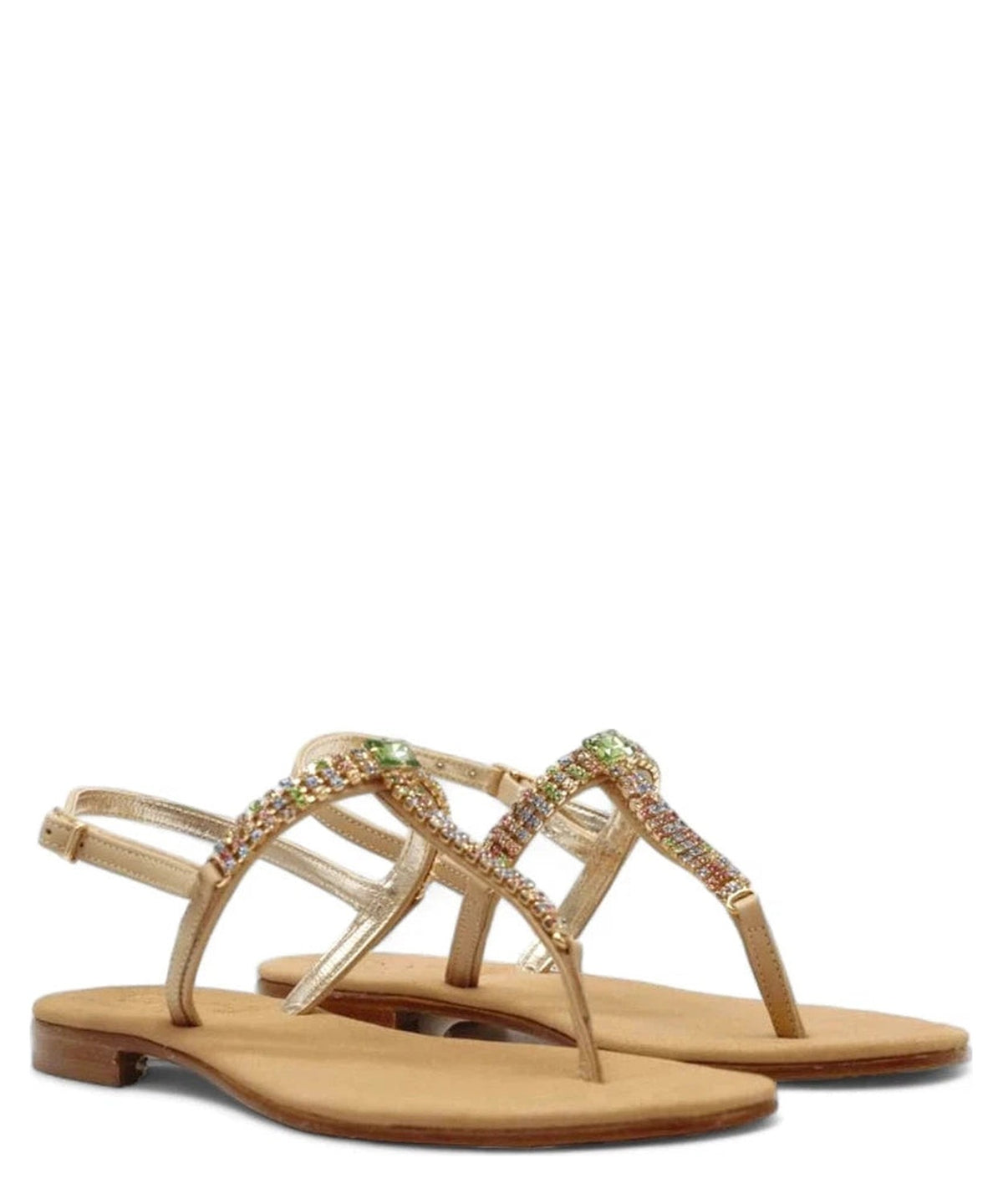 Infradito Capri con Cristalli Multicolor-Ciabatte-Capri Vittorio Citro-Vittorio Citro Boutique