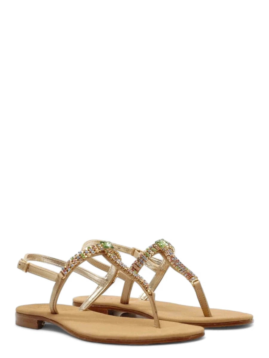 Infradito Capri con Cristalli Multicolor-Ciabatte-Capri Vittorio Citro-Vittorio Citro Boutique