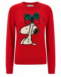 Maglione con grafica Snoopy jacquard e fiocco-Mc2 Saint Barth-Maglieria-Vittorio Citro Boutique