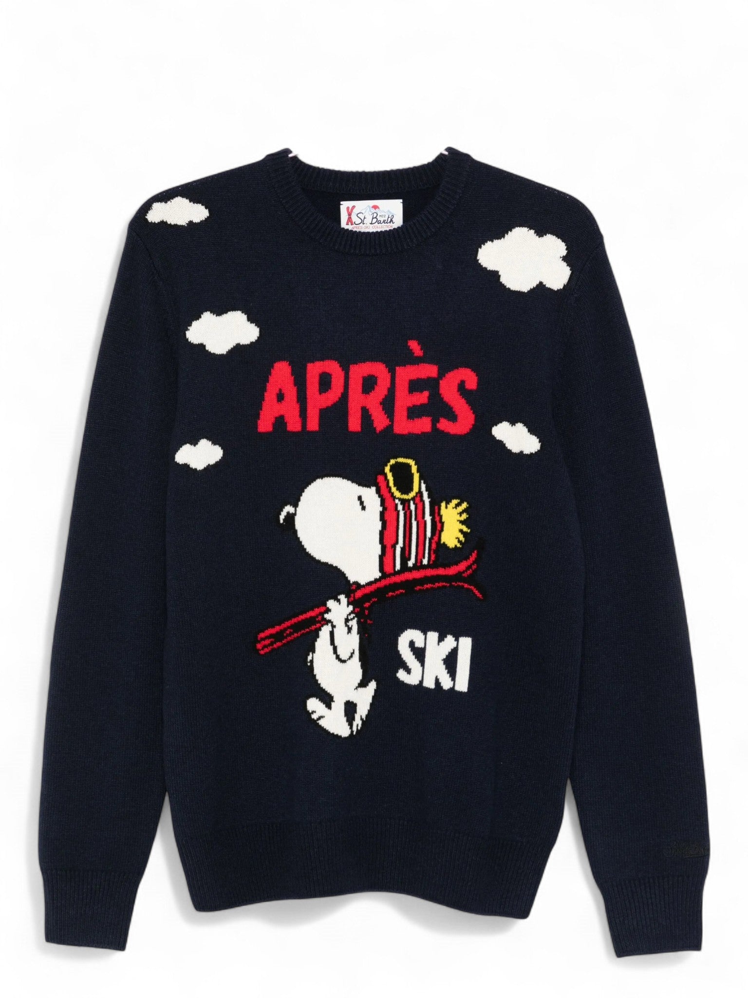 Maglione Heron in misto cashmere con ricamo Snoopy-Mc2 Saint Barth-Maglieria-Vittorio Citro Boutique