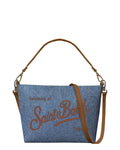 Sac à épaule femme en denim bleu - MC2 Saint Barth Aline
