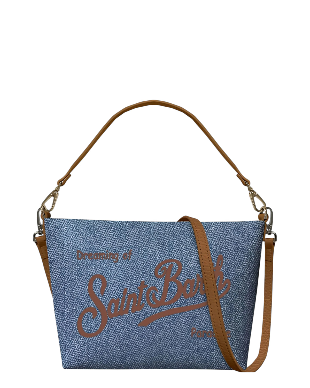 Sac à épaule femme en denim bleu - MC2 Saint Barth Aline
