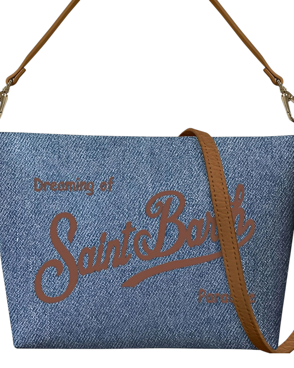 Sac à épaule femme en denim bleu - MC2 Saint Barth Aline