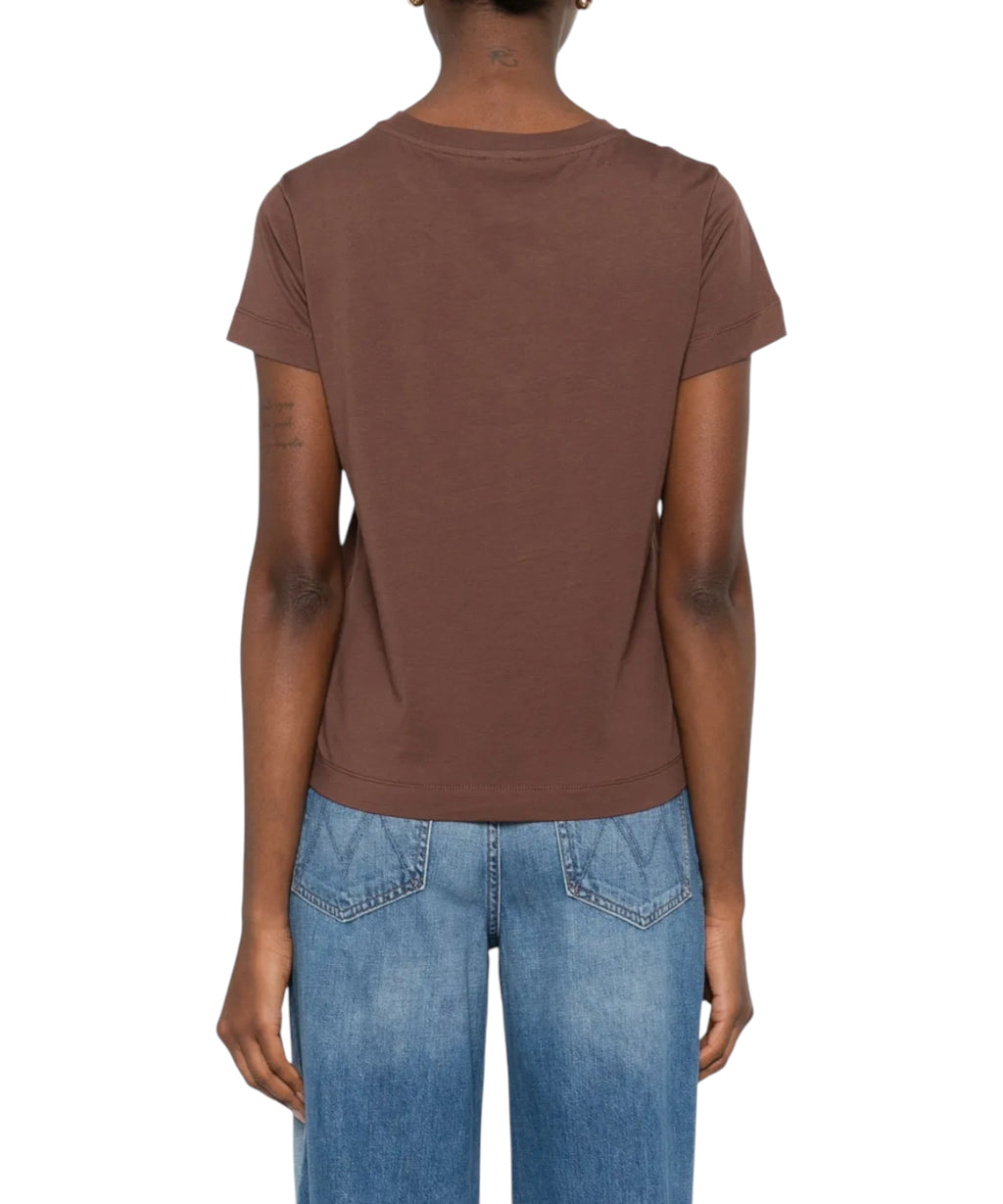 T-shirt PINKO Basique en Coton avec Logo Vernis