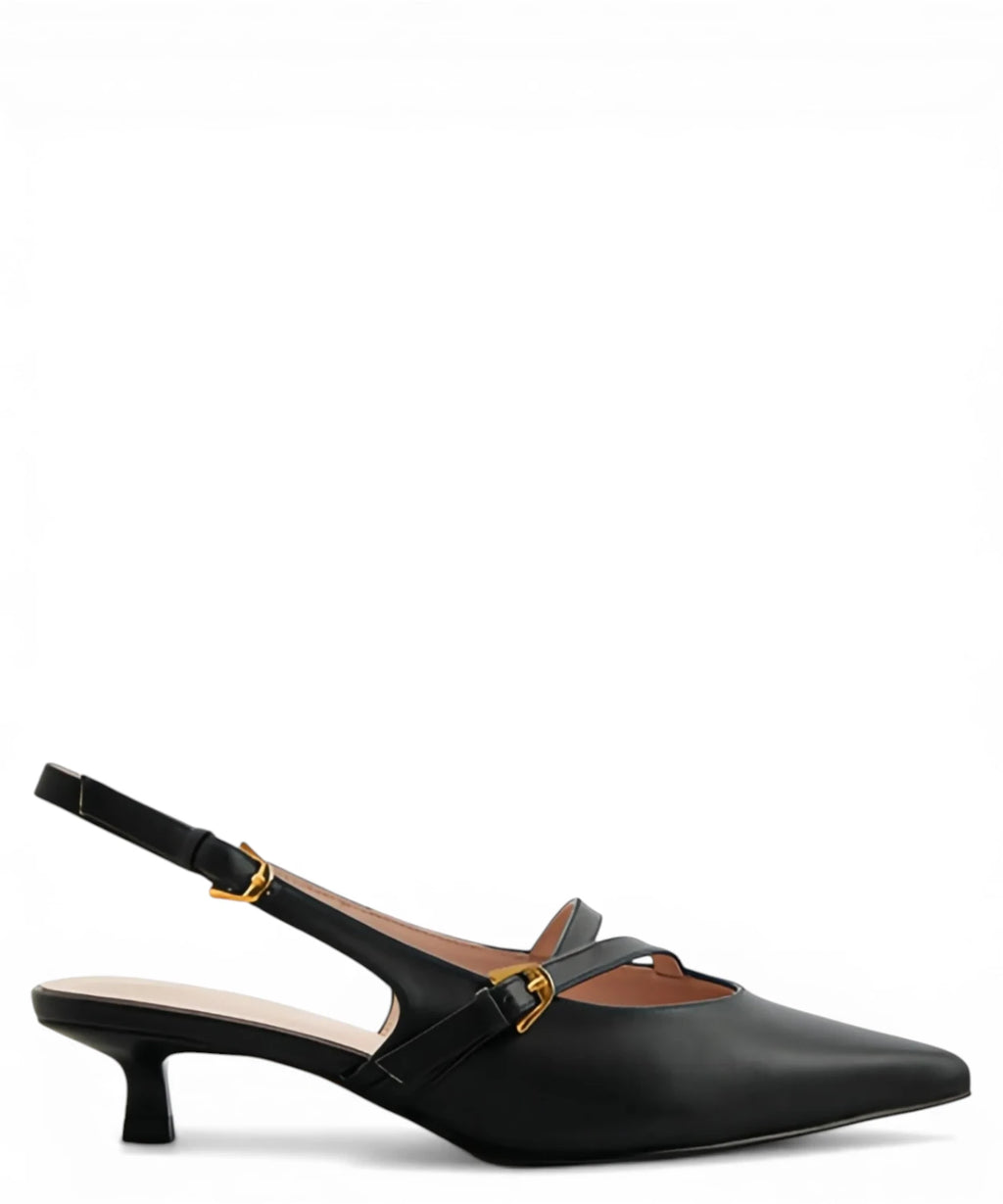 Escarpins femme élégants Coccinelle en cuir avec bride