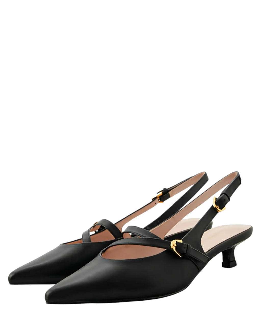 Escarpins femme élégants Coccinelle en cuir avec bride