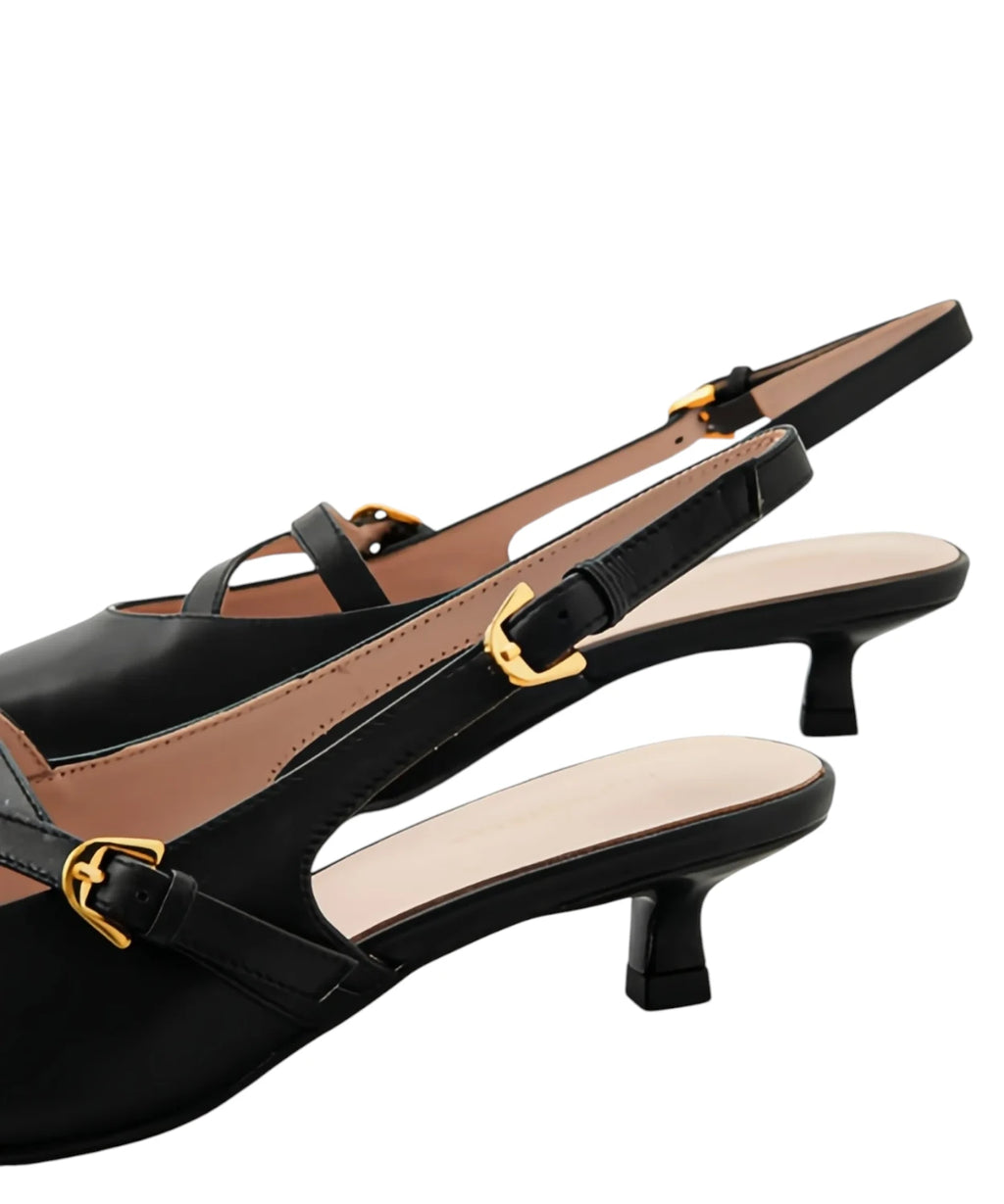 Escarpins femme élégants Coccinelle en cuir avec bride