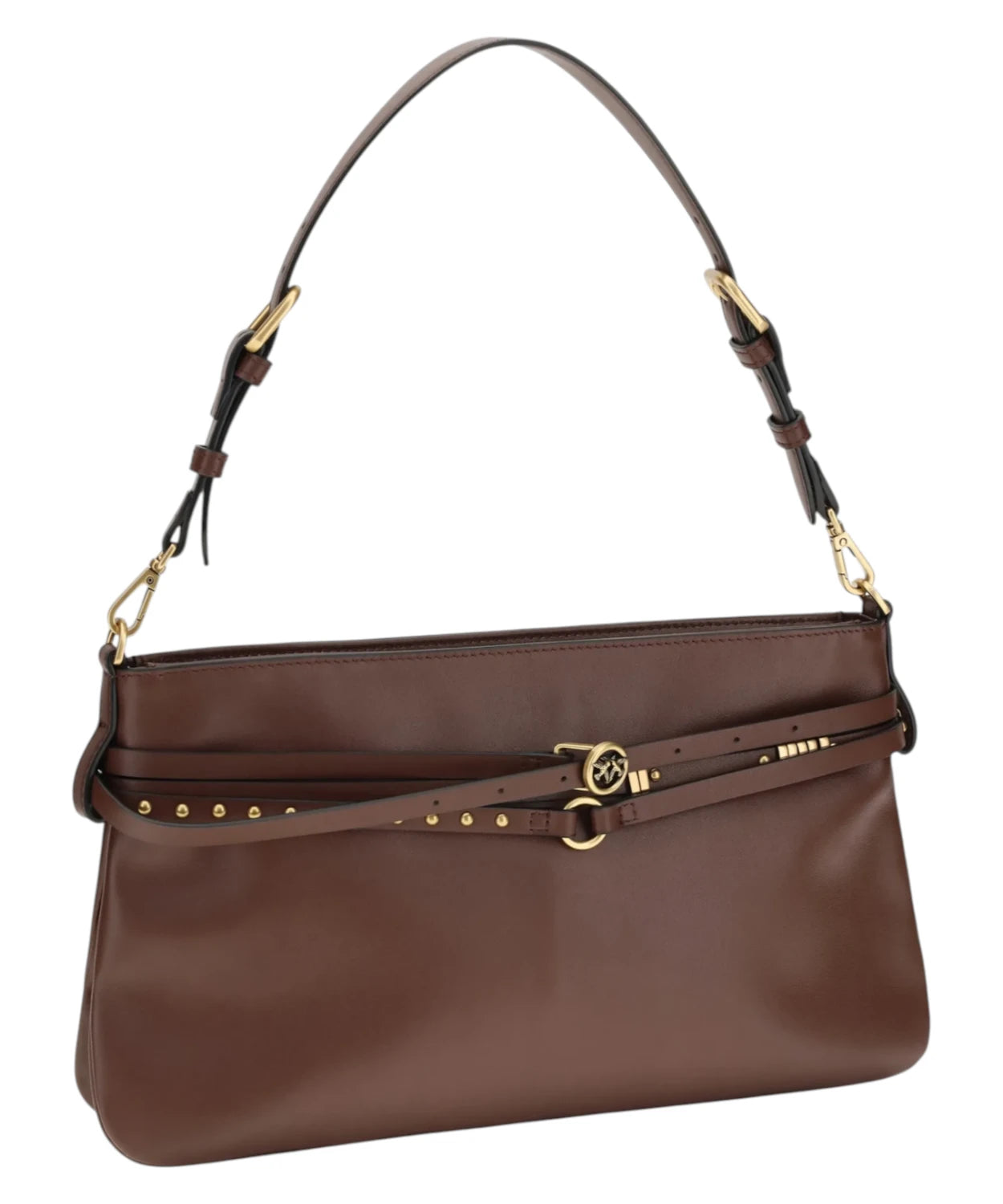Mini Belt Shoulder Bag Pinko in Pelle con Tracolla Regolabile