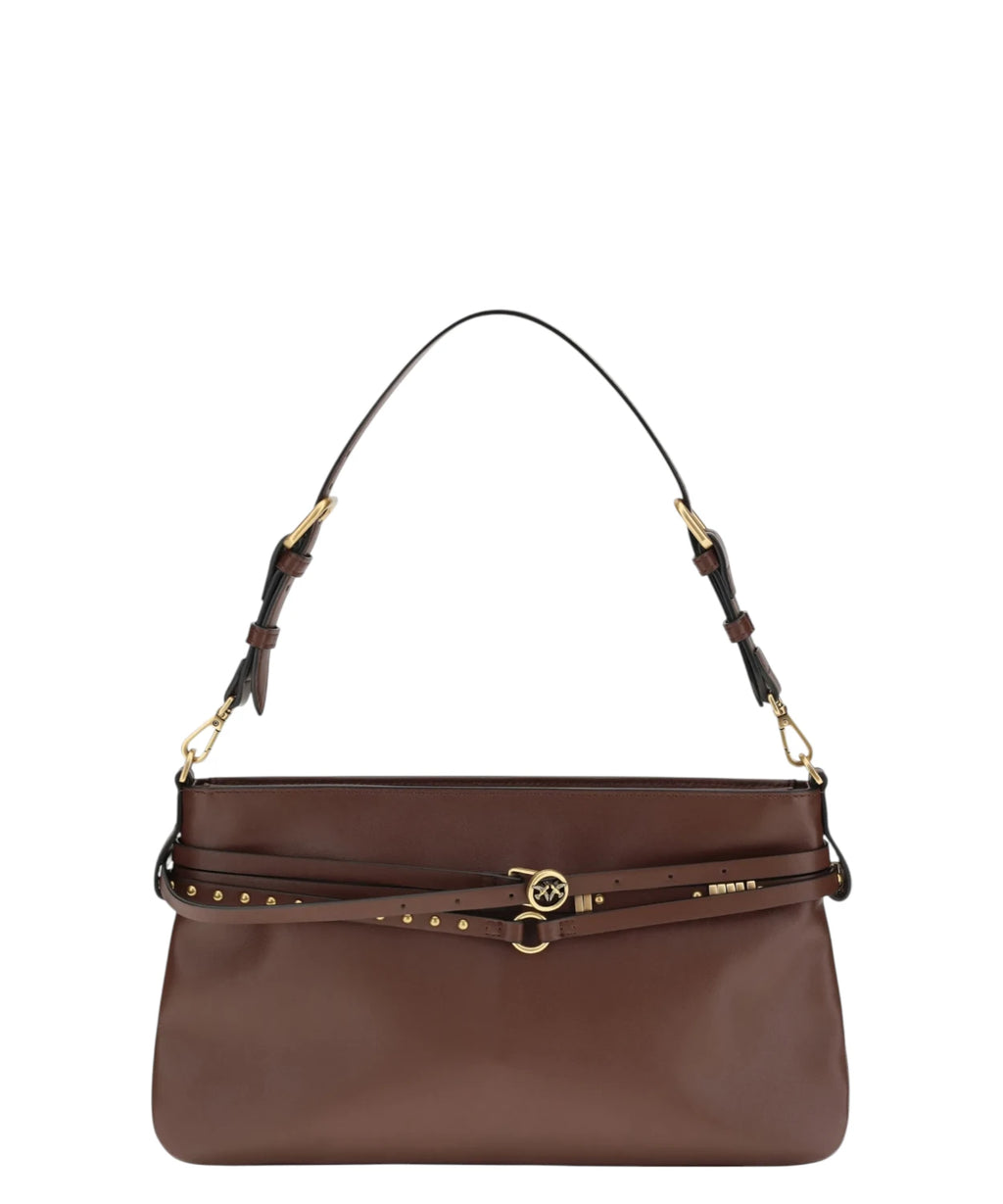 Mini sac ceinture Pinko en cuir avec bandoulière réglable