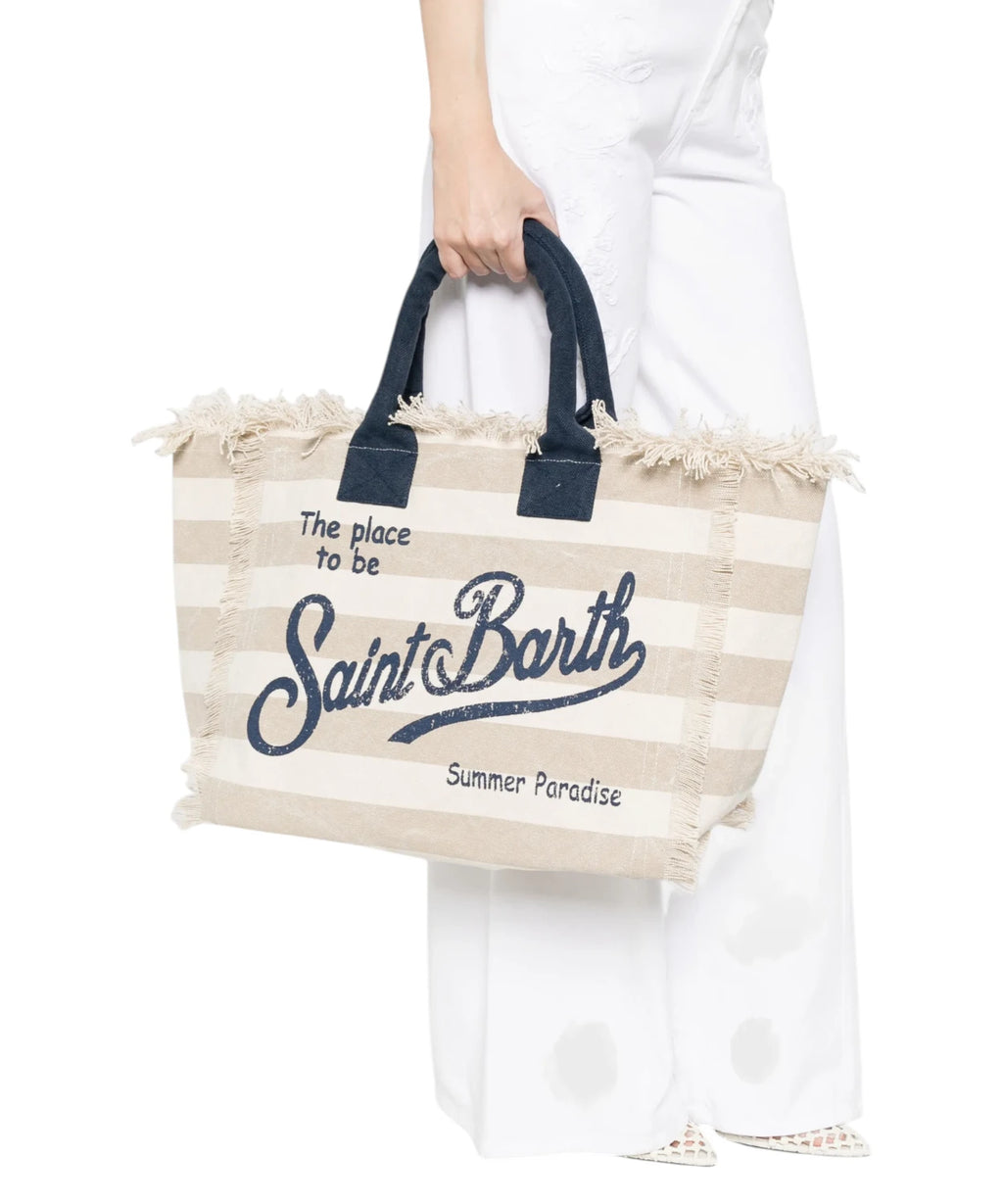 Sac Vanity MC2 Saint Barth en toile rayée