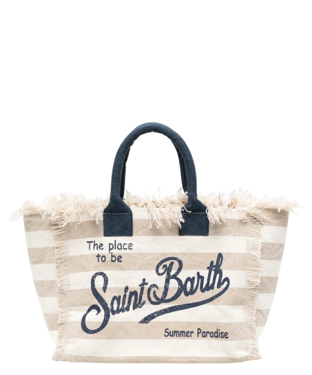 Sac Vanity MC2 Saint Barth en toile rayée