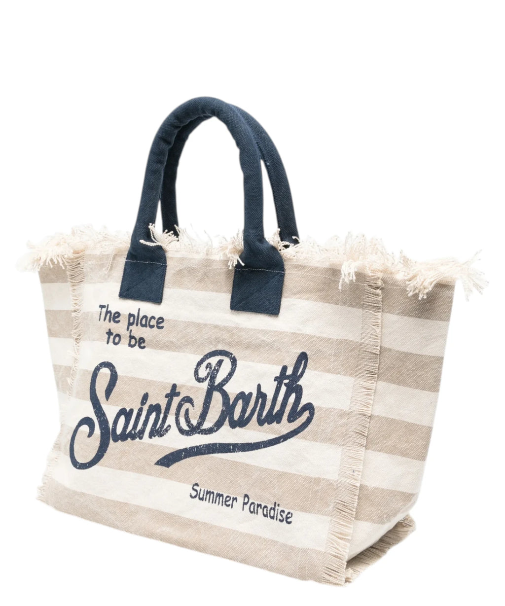 Sac Vanity MC2 Saint Barth en toile rayée