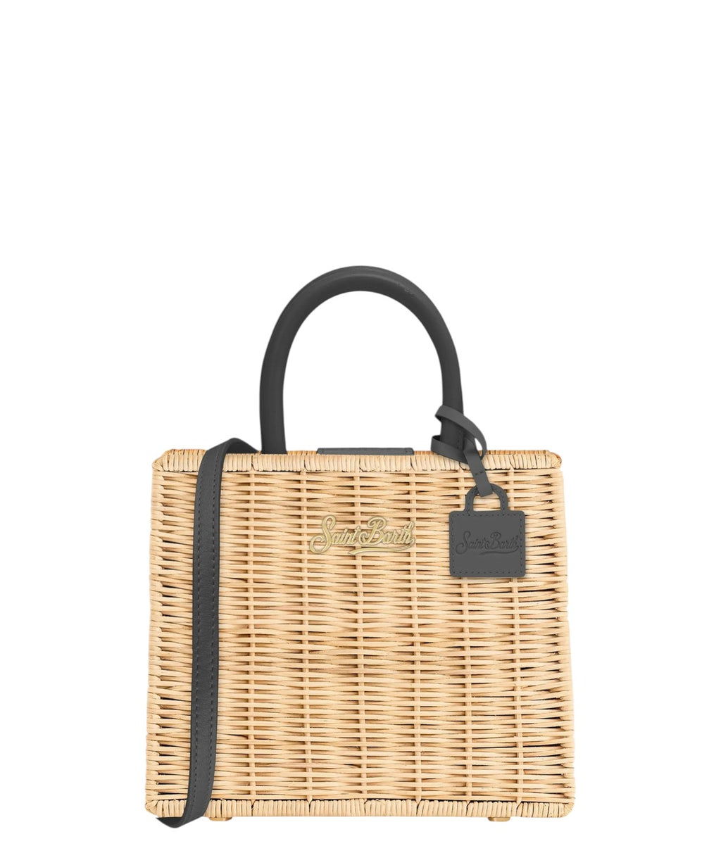 Sac Mini MC2 Saint Barth en Paille et Cuir