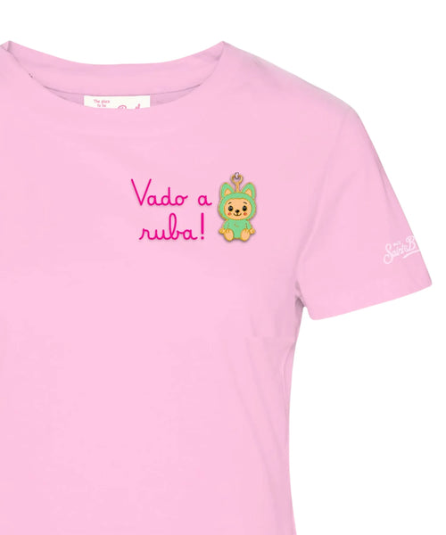 T-shirt Emilie MC2 Saint Barth avec Charm Labubu