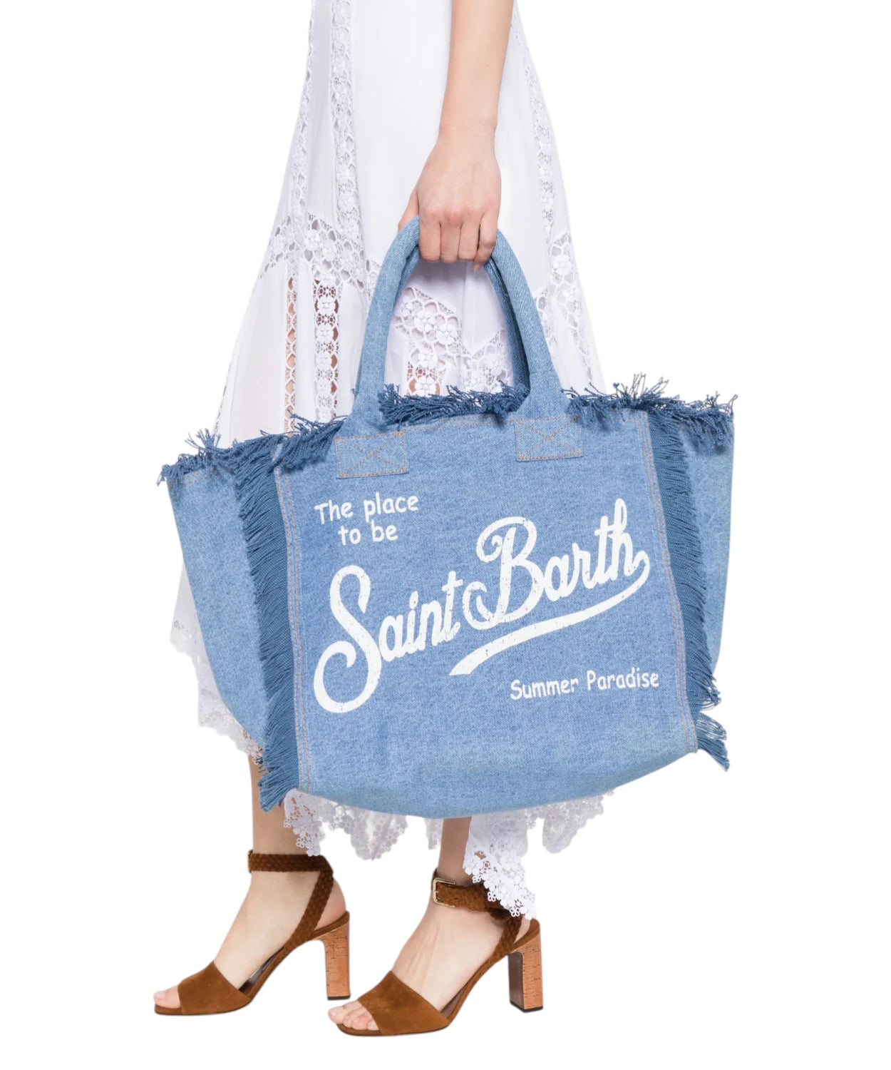 Borsa Vanity Denim MC2 Saint Barth