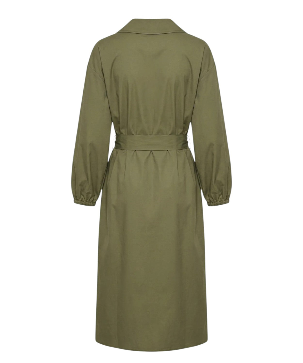 Robe midi en coton Twinset avec boutons et ceinture