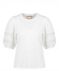 T-shirt Twinset en dentelle avec manches ballon