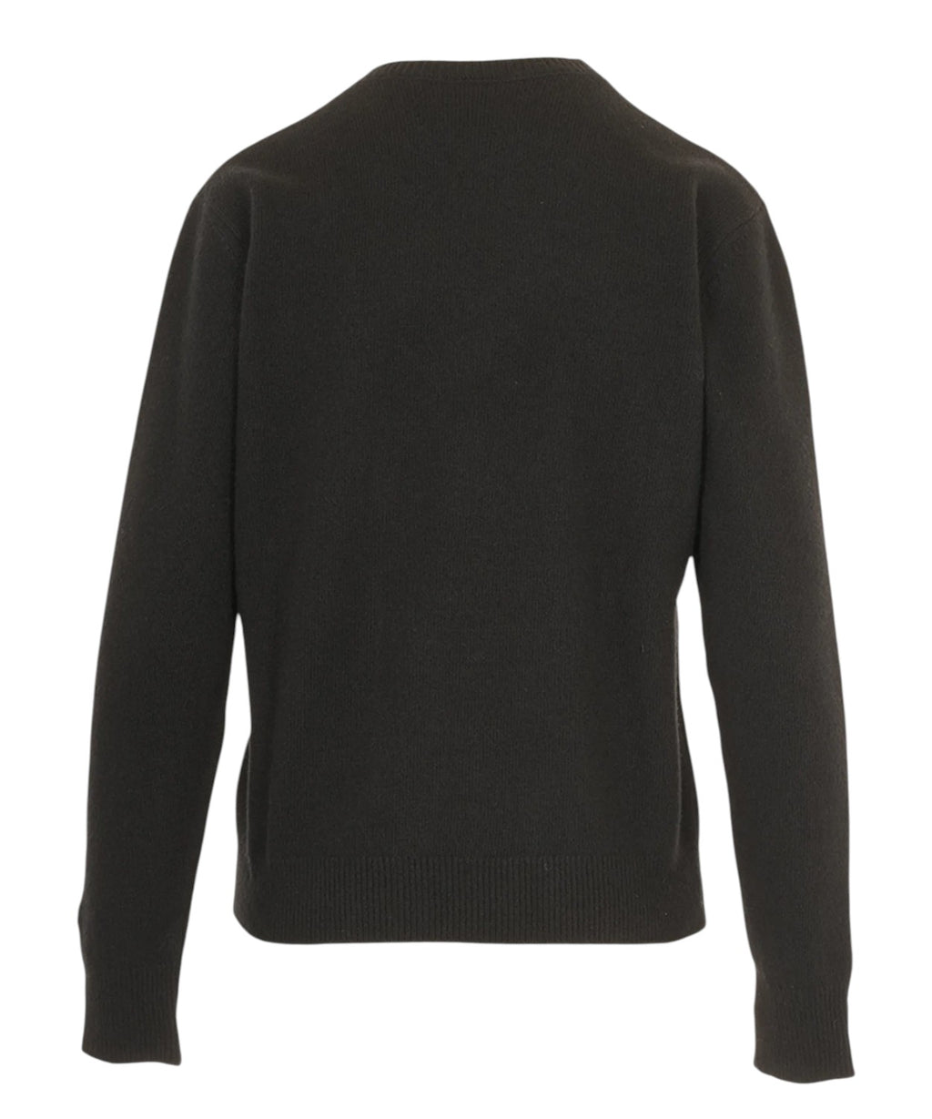 Pull New Queen en mélange de cachemire avec broderie Bag
