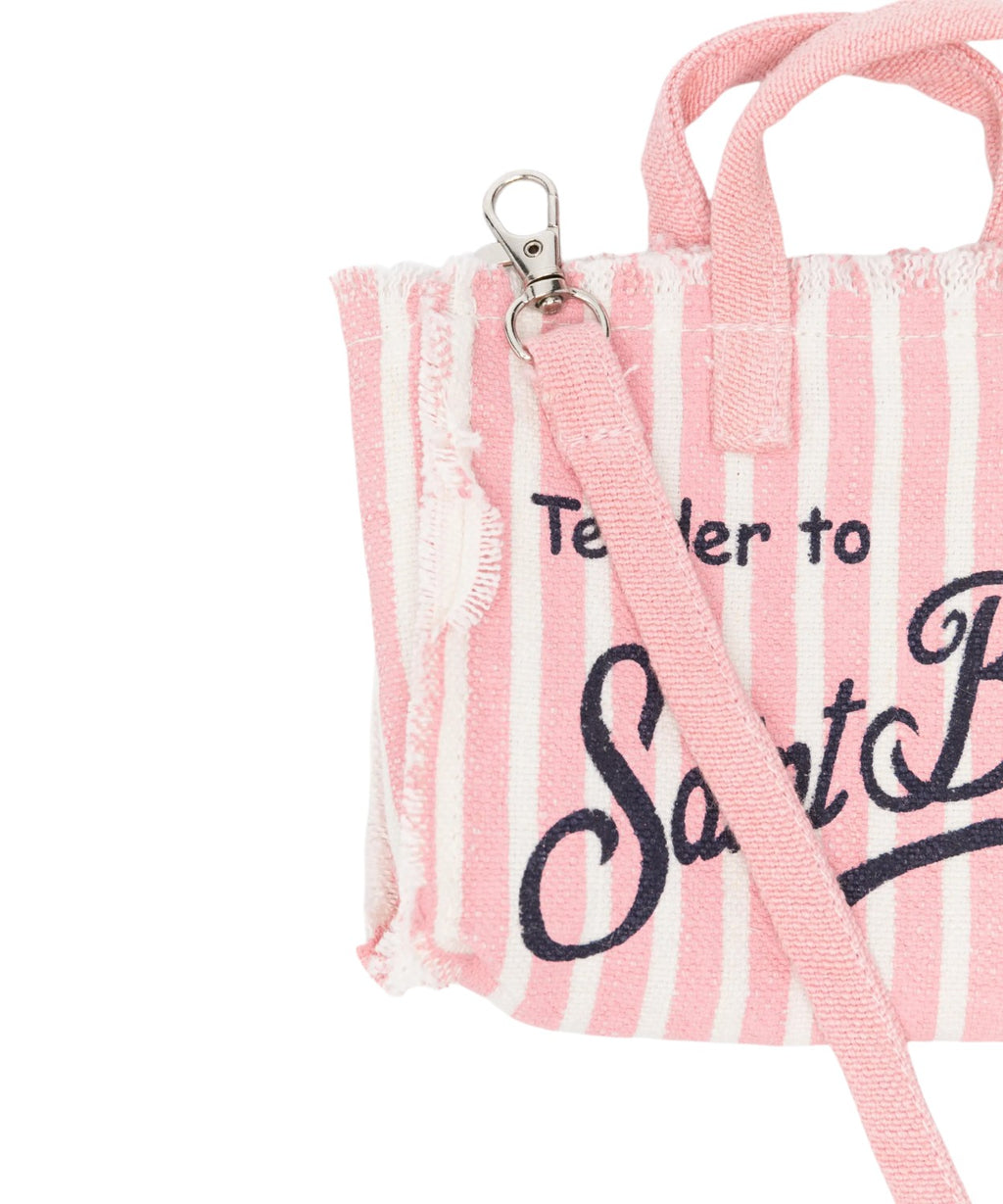 Sac téléphone MC2 Saint Barth en lin rayé